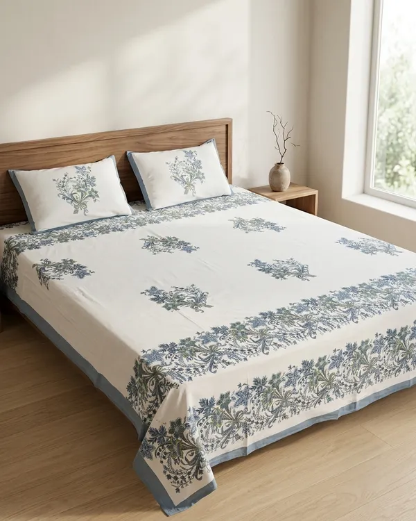 Neel_Virasat_King_Size_Bed_Sheet_And_Two_Pillow_Covers_100X108_Inches