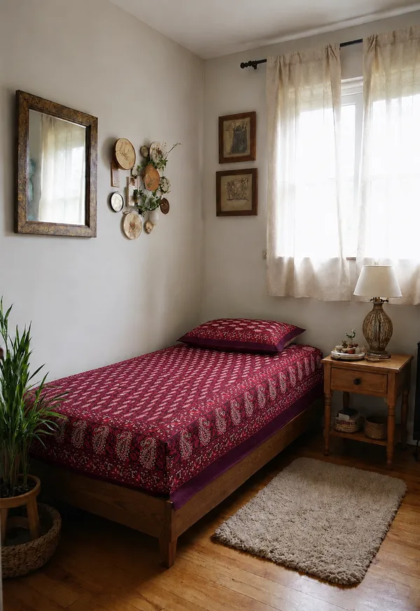 Maroon_Paisley_Printed_Single_Bedsheet_with_Pillow_Cover_–_60_x_90_Inch
