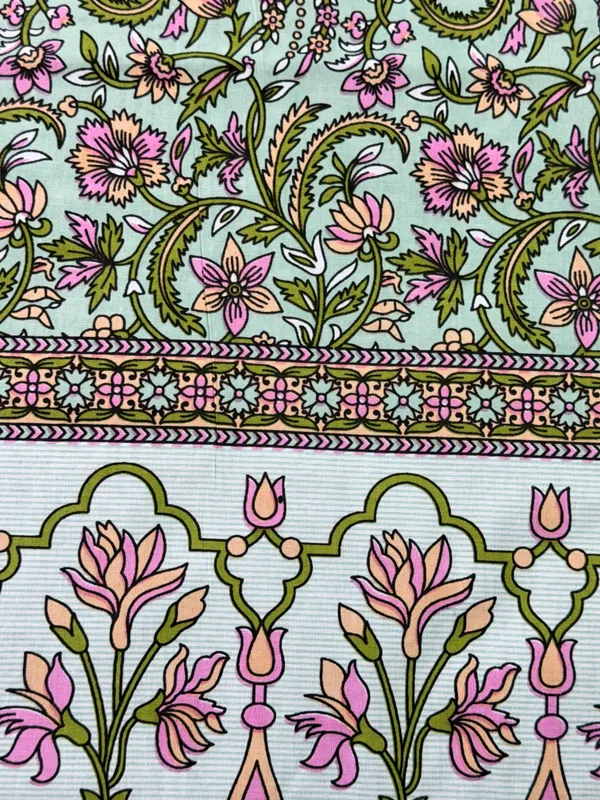 Elegant_Floral_Paisley_Single_Bedsheet_with_Pillow_Cover
