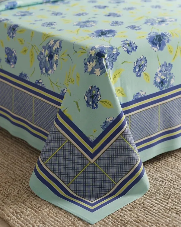 Sky_Bloom_Floral_Bedsheet_Set_with_2_Pillow_Covers_|_Soft_Cotton_Feel_Double_Bed_Sheet