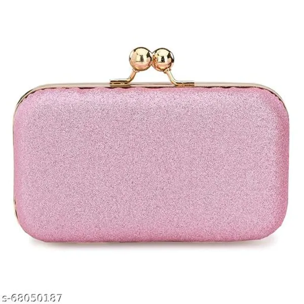 Pink_Polyurethane_Clutch_For_Women
