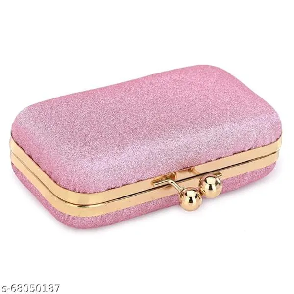 Pink_Polyurethane_Clutch_For_Women
