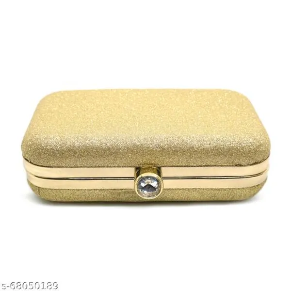 Yellow_Polyurethane_Clutch_For_Women