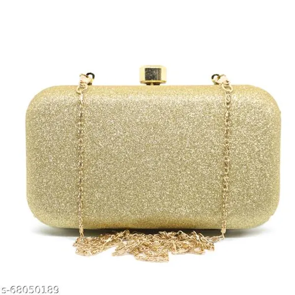Yellow_Polyurethane_Clutch_For_Women