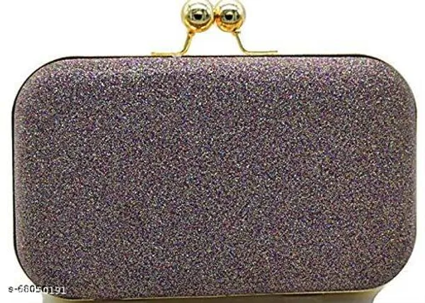 Brown_Polyurethane_Clutch_For_Women