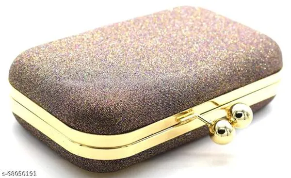 Brown_Polyurethane_Clutch_For_Women