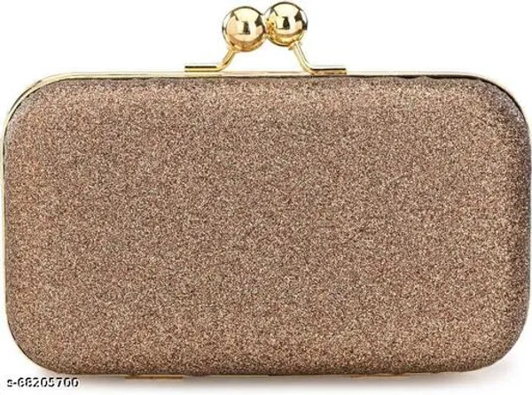 Brown_Polyurethane_Clutch_For_Women