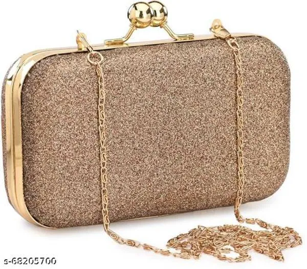Brown_Polyurethane_Clutch_For_Women