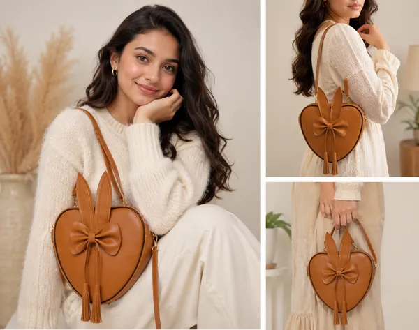 Tan_Polyurethane_Clutch_For_Women