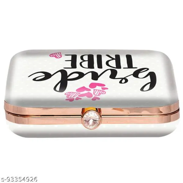 White_Polyurethane_Clutch_For_Women