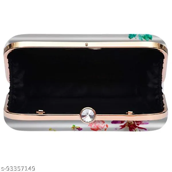 White_Polyurethane_Clutch_For_Women