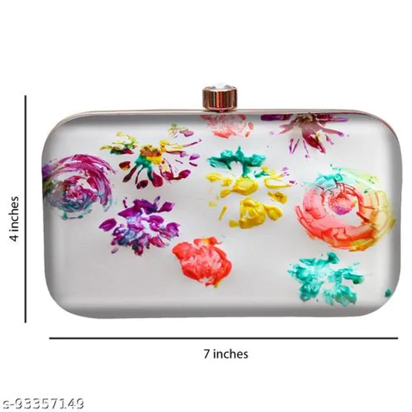 White_Polyurethane_Clutch_For_Women
