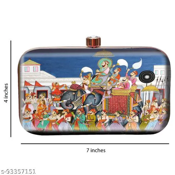 Multicolor_Polyurethane_Clutch_For_Women