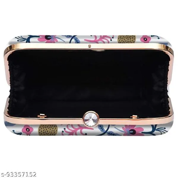 White_Polyurethane_Clutch_For_Women