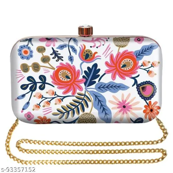 White_Polyurethane_Clutch_For_Women