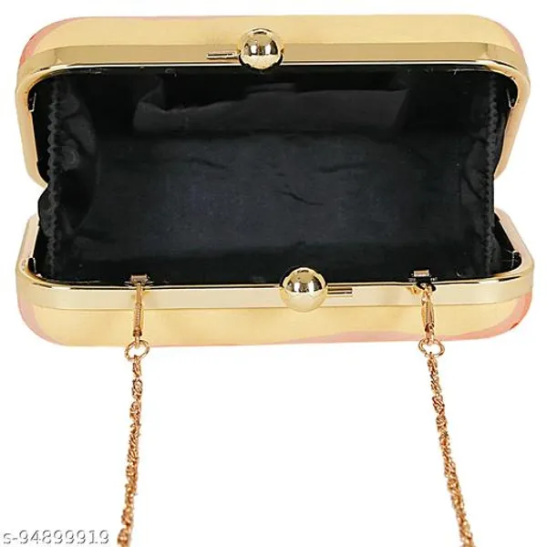 Orange_Polyurethane_Clutch_For_Women