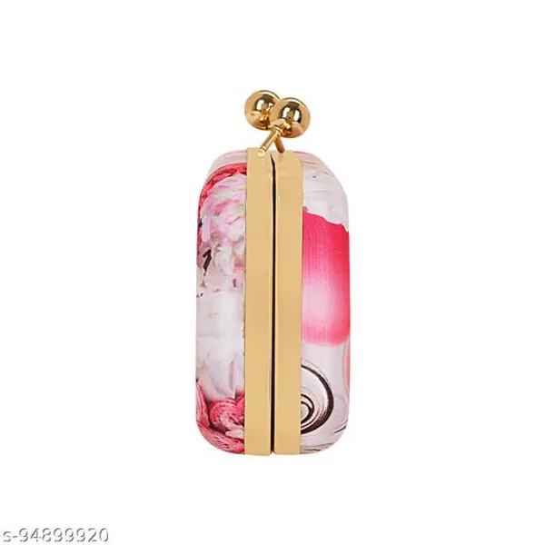 Pink_Polyurethane_Clutch_For_Women