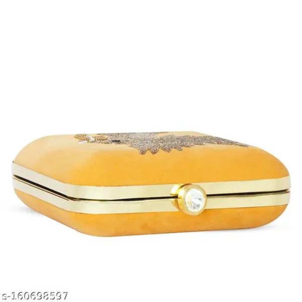Gold_Velvet_Clutch_For_Women