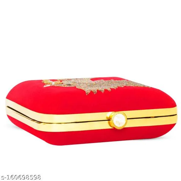 Red_Synthetic_-Polyester_Clutch_For_Women