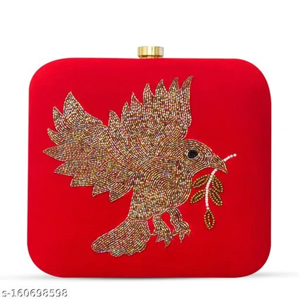 Red_Synthetic_-Polyester_Clutch_For_Women