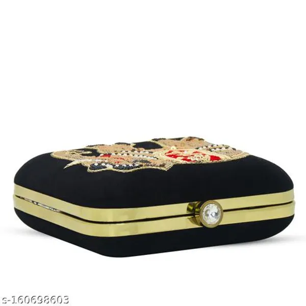 Black_Polyurethane_Clutch_For_Women