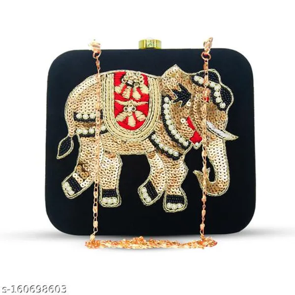Black_Polyurethane_Clutch_For_Women