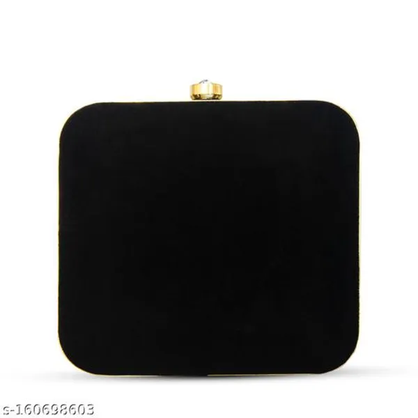 Black_Polyurethane_Clutch_For_Women