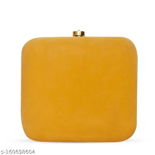 Gold_Polyurethane_Clutch_For_Women