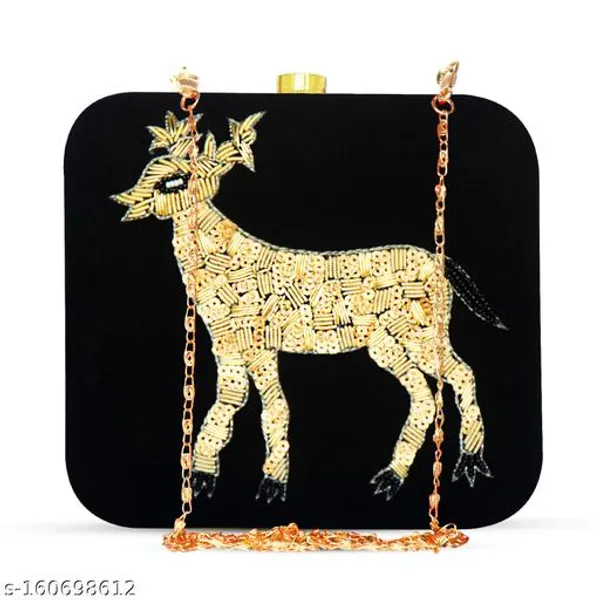 Black_Polyurethane_Clutch_For_Women