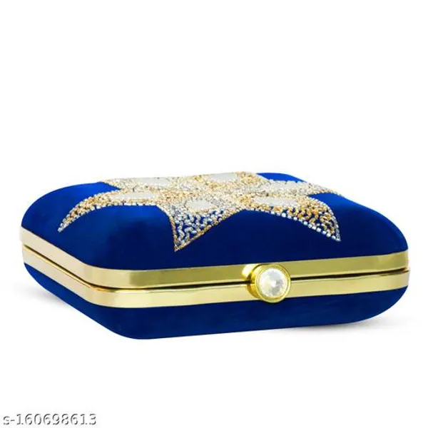 Blue_Velvet_Clutch_For_Women