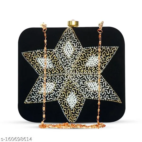 Black_Polyurethane_Clutch_For_Women