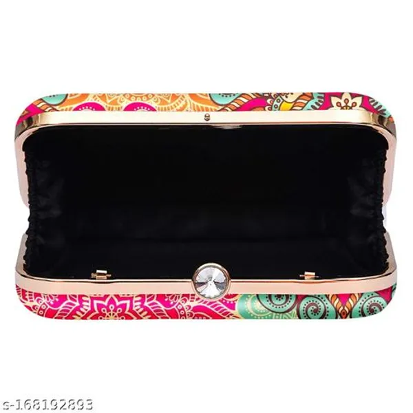 Multicolor_Polyurethane_Clutch_For_Women