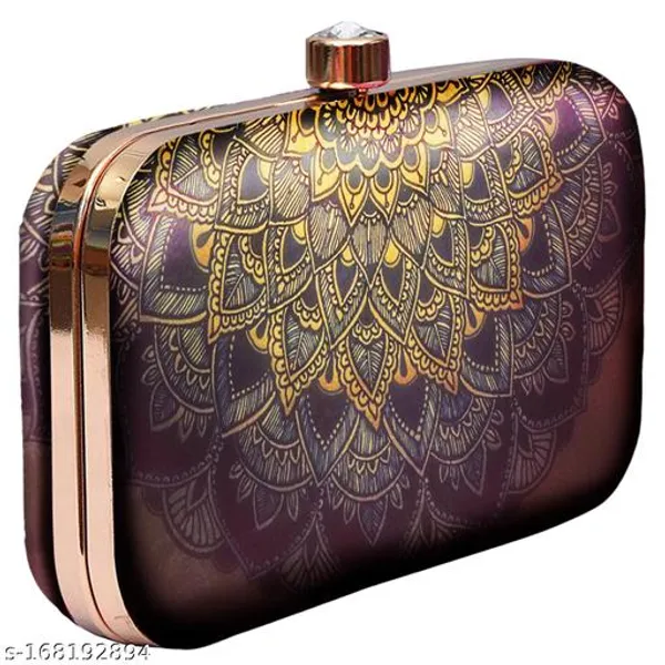 Multicolor_Polyurethane_Clutch_For_Women
