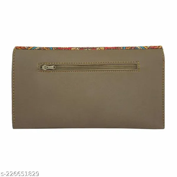 Olive_Polyurethane_Clutch_For_Women