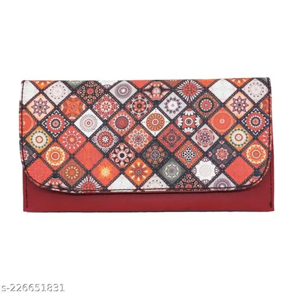 Red_Polyurethane_Clutch_For_Women