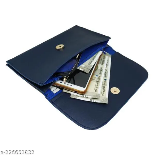 Blue_Polyurethane_Clutch_For_Women