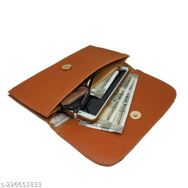 Orange_Polyurethane_Clutch_For_Women