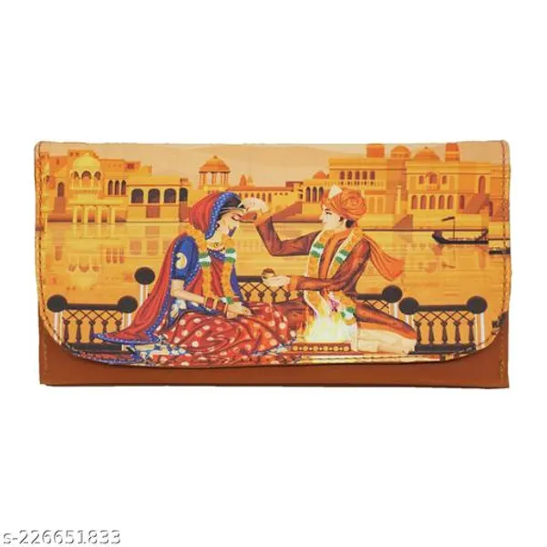 Orange_Polyurethane_Clutch_For_Women