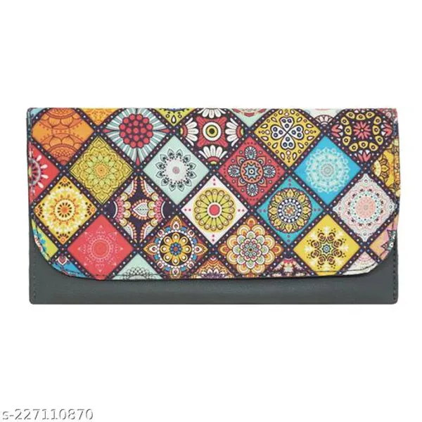Grey_Polyurethane_Clutch_For_Women