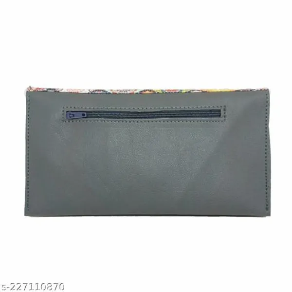 Grey_Polyurethane_Clutch_For_Women