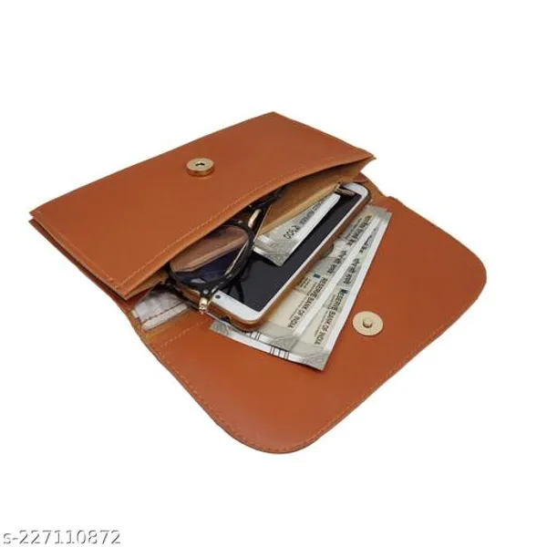 Brown_Polyurethane_Clutch_For_Women