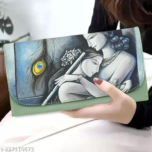 Green_Polyurethane_Clutch_For_Women