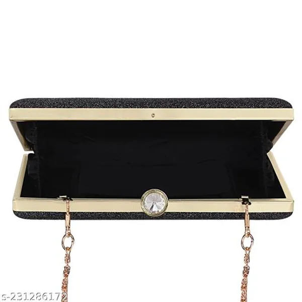 Black_Polyurethane_Clutch_For_Women