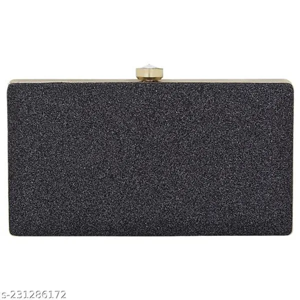 Black_Polyurethane_Clutch_For_Women