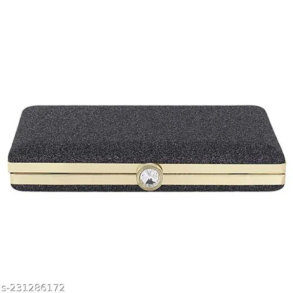 Black_Polyurethane_Clutch_For_Women