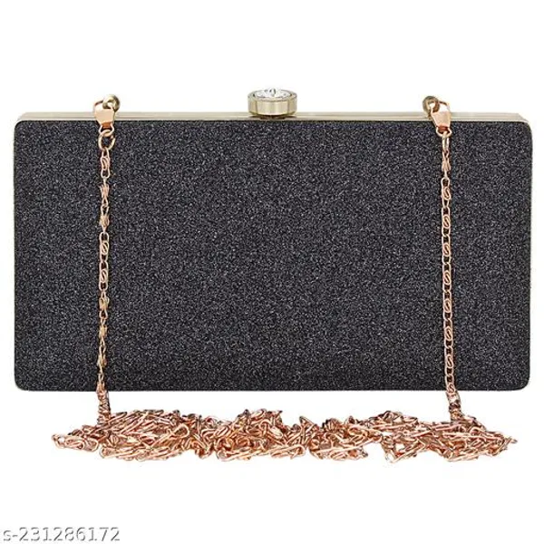 Black_Polyurethane_Clutch_For_Women