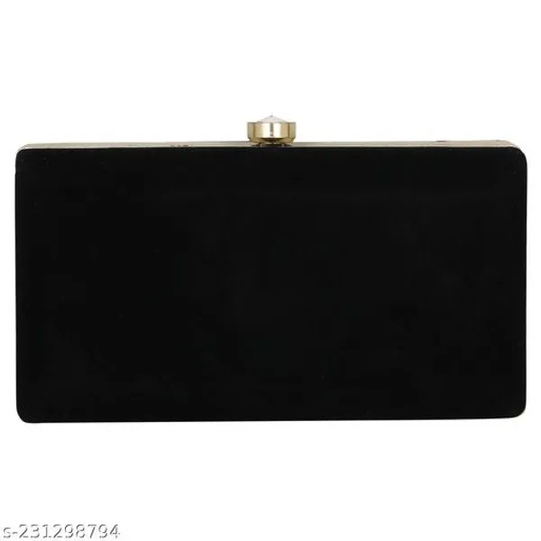 Black_Polyurethane_Clutch_For_Women