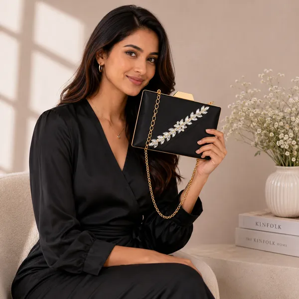 Black_Polyurethane_Clutch_For_Women