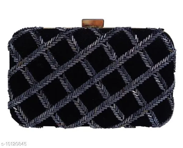 Black_Polyurethane_Clutch_For_Women