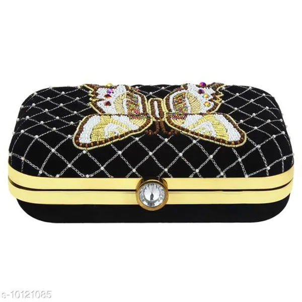 Black_Polyurethane_Clutch_For_Women